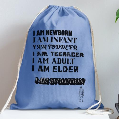 I Am Evolution - Cotton Drawstring Bag