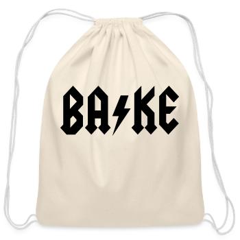 bake - Cotton Drawstring Bag - natural - Front