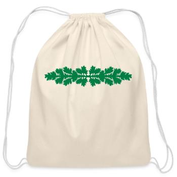 Tree line mirror vector single color - Cotton Drawstring Bag - natural - Front