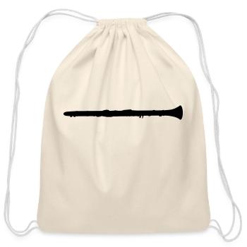clarinet - Cotton Drawstring Bag - natural - Front