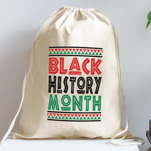 Black History Month BHM 2025 - Cotton Drawstring Bag