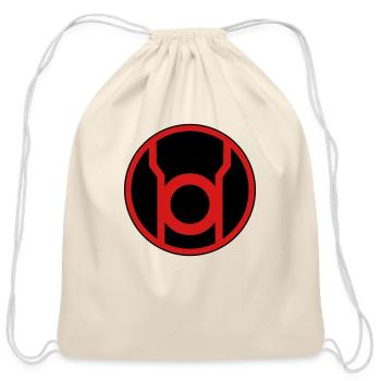 red lantern - Cotton Drawstring Bag - natural - Front
