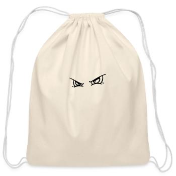 Grim Vector Monster Eyes - Cotton Drawstring Bag - natural - Front