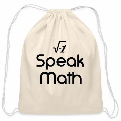 i Speak Math - Cotton Drawstring Bag