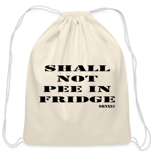 SNPIF Black - Cotton Drawstring Bag