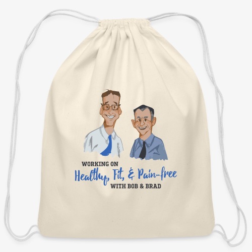 Healthy Fit and Pain-Free - Cotton Drawstring Bag