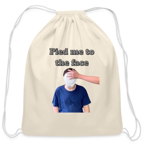 Pied Me To The Face - Cotton Drawstring Bag