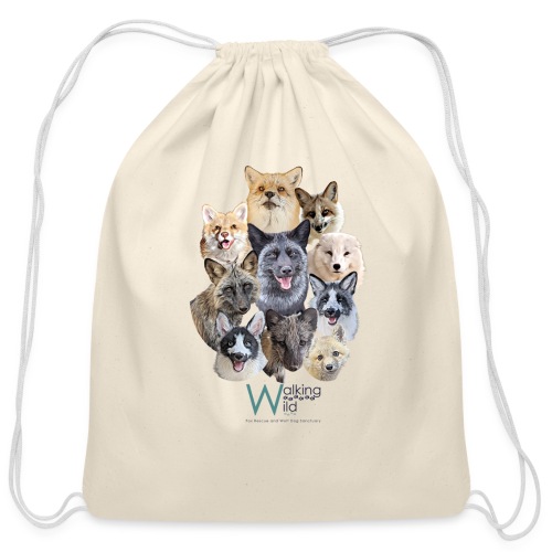 Cluster Graphic no background - Cotton Drawstring Bag