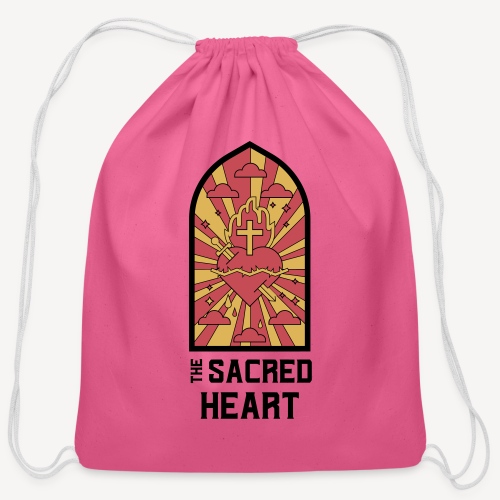 THE SACRED HEART - Cotton Drawstring Bag