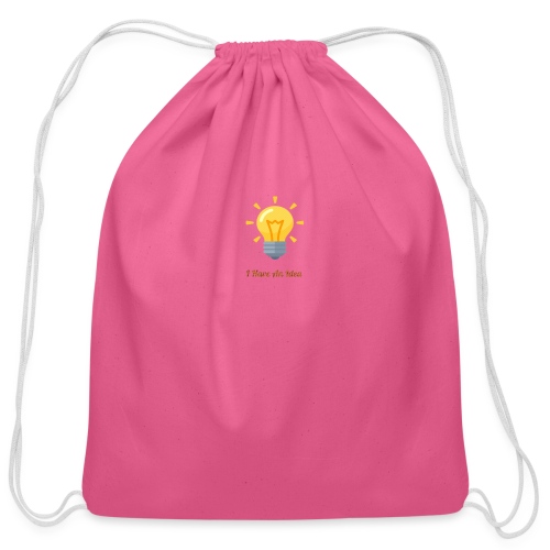 Idea Bulb - Cotton Drawstring Bag