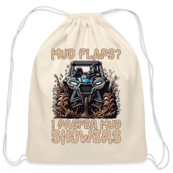 Mud Racing Mud Flaps I Prefer Mud Bogging Lover - Cotton Drawstring Bag - natural - Front