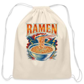 Ramen Favorite Food Funny Weird 90s Ramen - Cotton Drawstring Bag - natural - Front