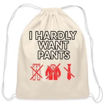I Hardly Want Pants 12 Division Championships in 1 - Cotton Drawstring Bag - natural - Front