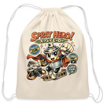 Spray Hero Photo Club - Cotton Drawstring Bag - natural - Front
