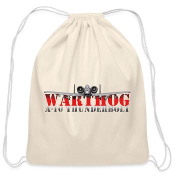 Warthog A-10 Thunderbolt Crest - Cotton Drawstring Bag - natural - Front