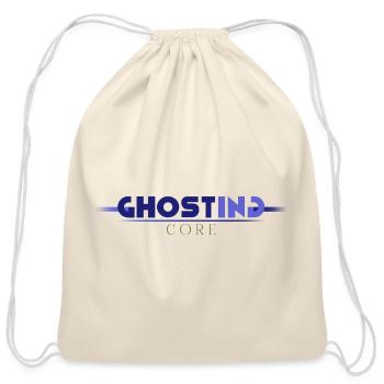 Ghosting Core Neon Emblem - Cotton Drawstring Bag - natural - Front