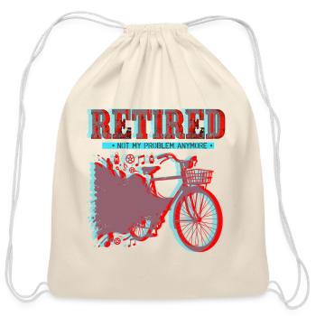 Retired Ride Attitude - Cotton Drawstring Bag - natural - Front