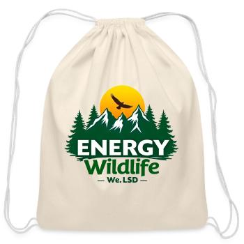 Wild Energy - Cotton Drawstring Bag - natural - Front