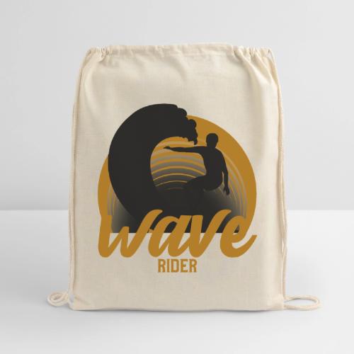 Wave Rider - Cotton Drawstring Bag
