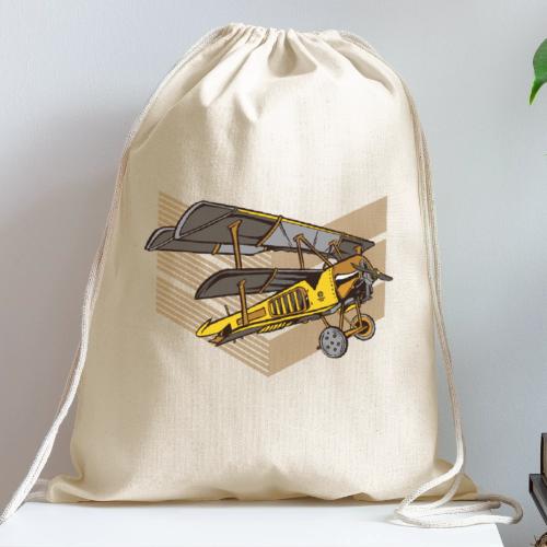 SteamPunk Double Decker - Cotton Drawstring Bag