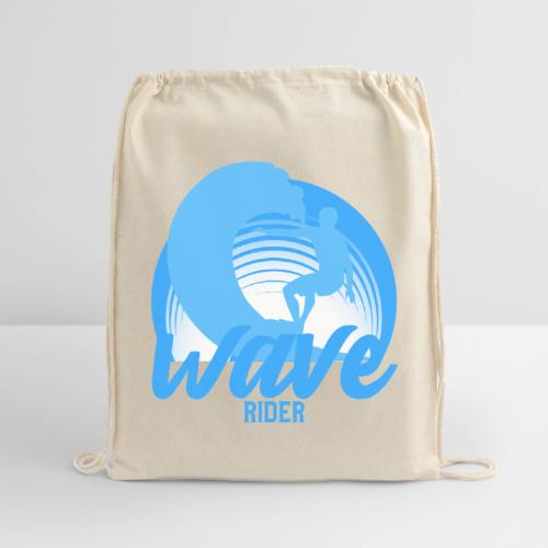 Wave Rider - Cotton Drawstring Bag