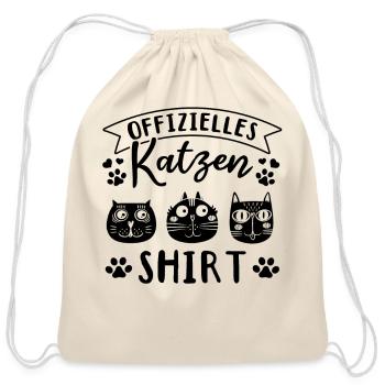 Cats Funny Cat I Official Cat - Cotton Drawstring Bag - natural - Front