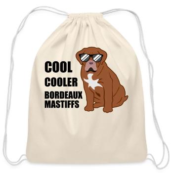 Bordeaux Mastiff Quote Bordeauxdog Dog Lover Gift - Cotton Drawstring Bag - natural - Front