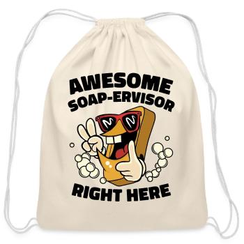 Soap Making Saponification Soaping Soap Maker - Cotton Drawstring Bag - natural - Front