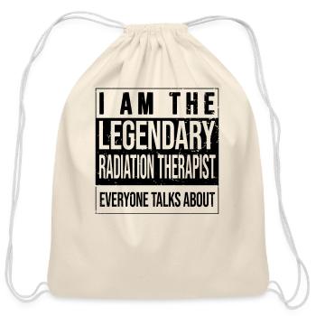 Radiation-Therapy Birthday born - Cotton Drawstring Bag - natural - Front