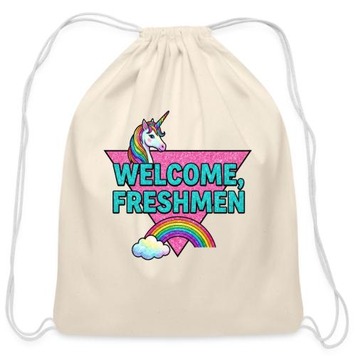 Welcome, Freshmen - Cotton Drawstring Bag