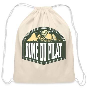 Dune du Pilat Arcachon France - Cotton Drawstring Bag - natural - Front
