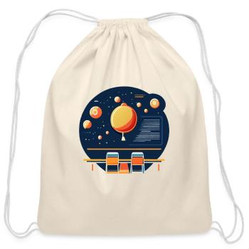 Back to school - Cotton Drawstring Bag - natural - Front