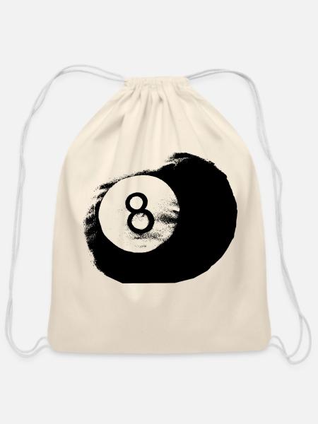 8-Ball - Cotton Drawstring Bag - natural