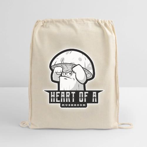 Heart Of A Mushroom - Cotton Drawstring Bag