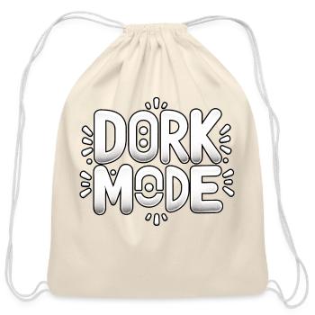 Dork Mode 7 - Cotton Drawstring Bag - natural - Front