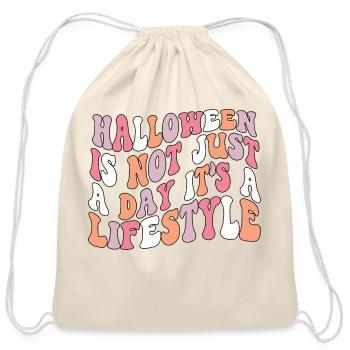 Halloween is not just - Cotton Drawstring Bag - natural - Front