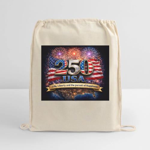USA 250th Celebration - Cotton Drawstring Bag