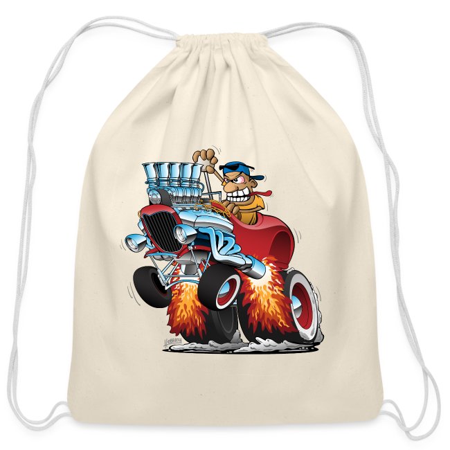 Highboy Hot Rod Race Car Cartoon