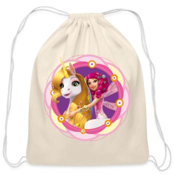 Mia & Me Unicorn Onchao And Mia - Cotton Drawstring Bag - natural - Front