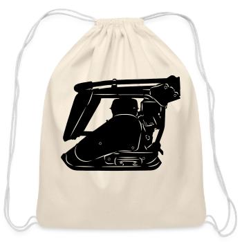 Stratemaker vibrating machine or vibrating plate - Cotton Drawstring Bag - natural - Front