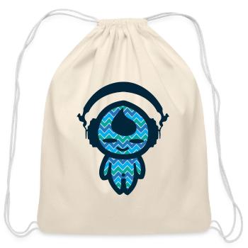 KIDDAIKIDDEE Design No.2 - Cotton Drawstring Bag - natural - Front