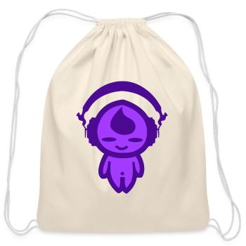 KIDDAIKIDDEE Design No.8 - Cotton Drawstring Bag - natural - Front