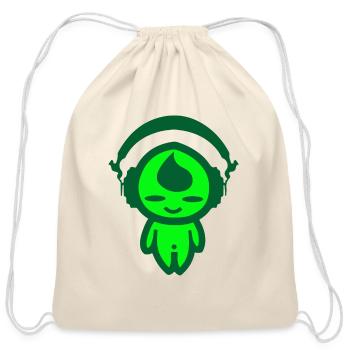 KIDDAIKIDDEE Design No.5 - Cotton Drawstring Bag - natural - Front