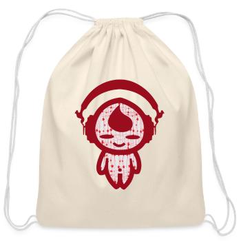 KIDDAIKIDDEE Design No.25 - Cotton Drawstring Bag - natural - Front