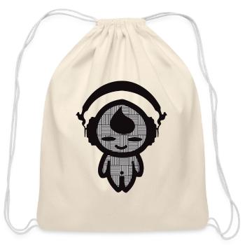 KIDDAIKIDDEE Design No.27 - Cotton Drawstring Bag - natural - Front