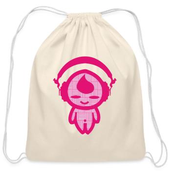 KIDDAIKIDDEE Design No.31 - Cotton Drawstring Bag - natural - Front