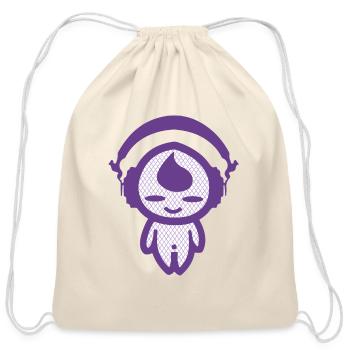 KIDDAIKIDDEE Design No.35 - Cotton Drawstring Bag - natural - Front