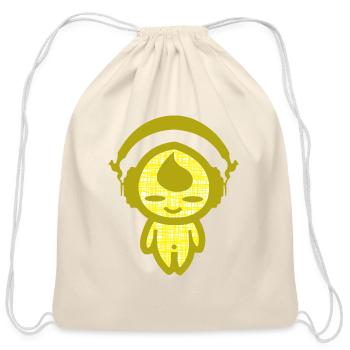 KIDDAIKIDDEE Design No.26 - Cotton Drawstring Bag - natural - Front