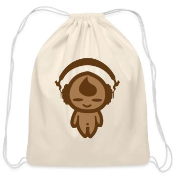 KIDDAIKIDDEE Design No.9 - Cotton Drawstring Bag - natural - Front