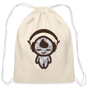 KIDDAIKIDDEE Design No.32 - Cotton Drawstring Bag - natural - Front
